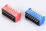 SPST Standary Piano type dip switch 1~12pins